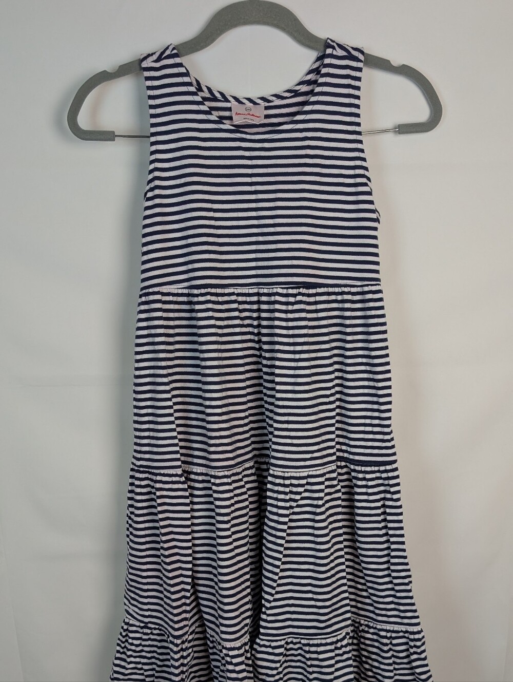 Hanna Andersson Navy White Striped Play Dress